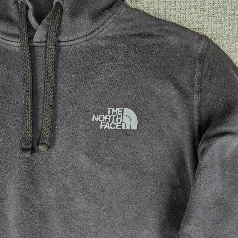 THE NORTH FACE MENS BLACK NEVER STOP EXPLORING HOODIE SIZE SMALL FLEECE